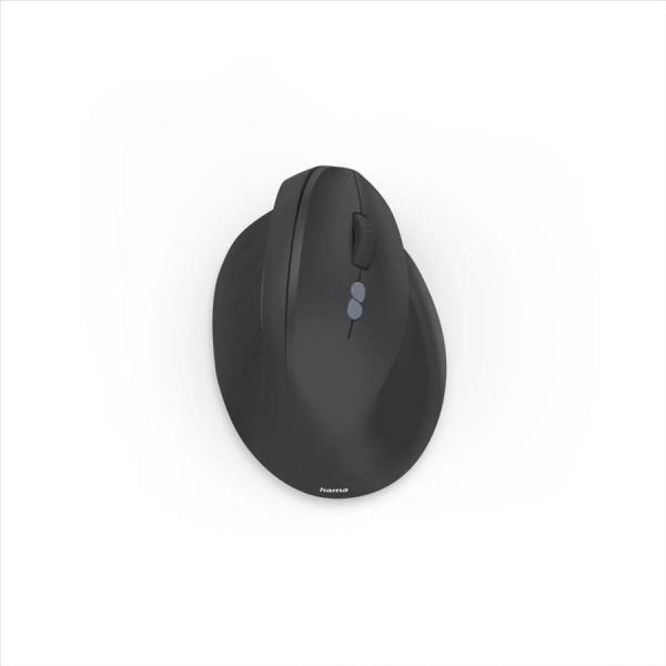 Hama vertikálna ergonomická bezdrôtová myš EWM-600R,  pre pravákov,  nabíjacia,  čierna