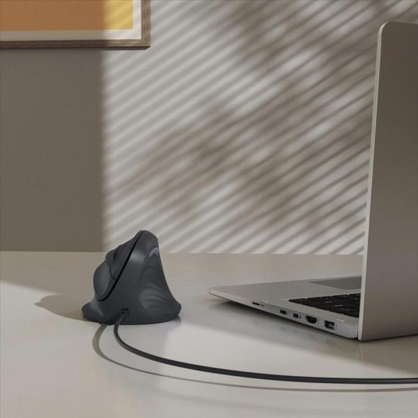 Hama vertikálna ergonomická káblová myš ECM-500R, pre pravákov, čierna5