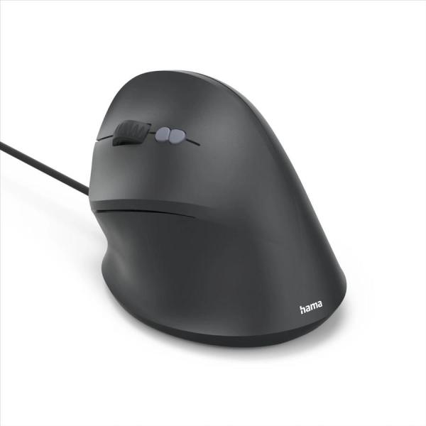 Hama vertikálna ergonomická káblová myš ECM-500L, pre ľavákov, čierna2
