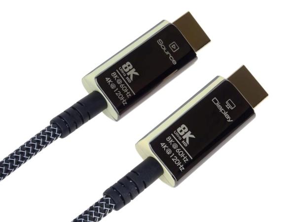 PREMIUMCORD Ultra High Speed HDMI 2.1 optický fiber kabel 8K@60Hz,  zlacené 50m4