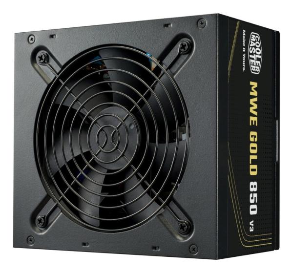 Cooler Master zdroj MWE Gold 850W V3,  120mm,  80+ Gold,  ATX 3.1