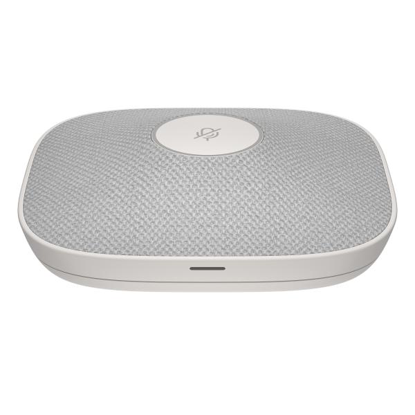 HP Poly Studio A2 White Table Microphone w/  Mounting Plate I/ O cables3