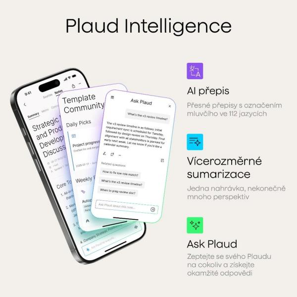 PLAUD Note PRO Black - AI hlasový záznamník6