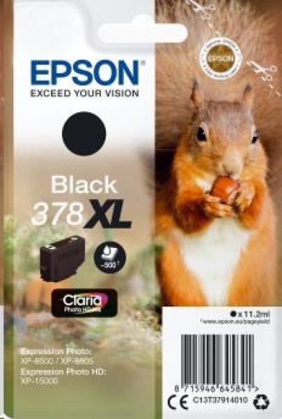Epson Singlepack Black 378 XL Claria Photo HD Ink
