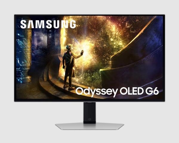 Samsung Odyssey OLED G6/ G60SF/ 27"/ OLED/ QHD/ 500Hz/ 0, 03ms/ Strieborná/ 2R