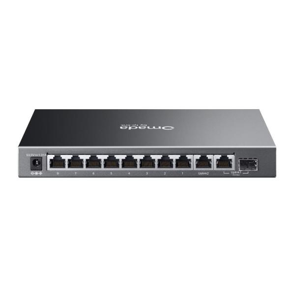 TP-Link OMADA switch ES210GP (9xGbE, 1xGbE/ SFPcombo, 8xPoE+, 63W,  fanless)1