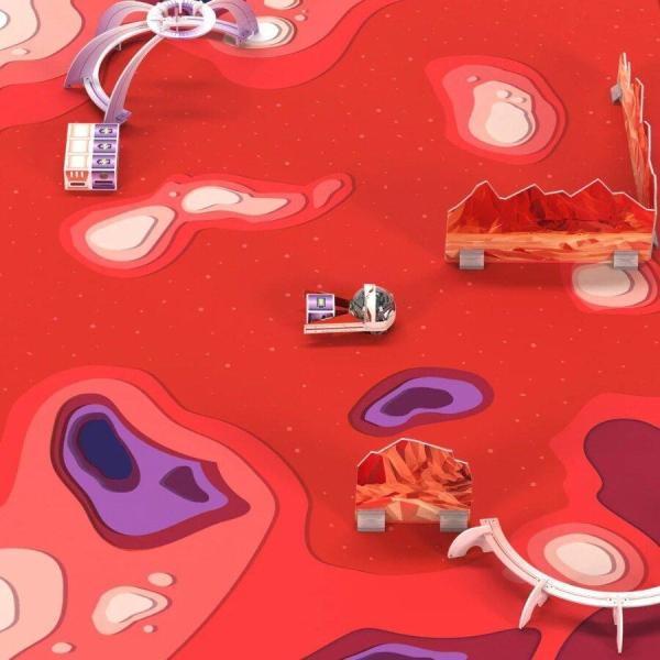 Ozobot podložka Challenge Mat: Mise na Mars2