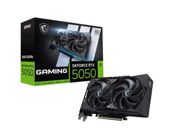 MSI VGA NVIDIA GeForce RTX 5050 8G GAMING OC,  RTX 5050,  8GB GDDR6,  3xDP,  1xHDMI