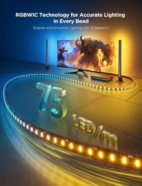 Govee AI Sync Box Kit 2 Smart sada PC osvětlení 27-34" + LED panely4