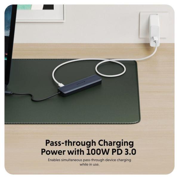 Hyper® EcoSmart™ Gen.2 USB-C 7-in-1 Hub 100W PD Pass-thru4