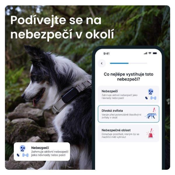 Tractive DOG 6 – GPS lokátor pro psy a monitor zdraví,  černý1