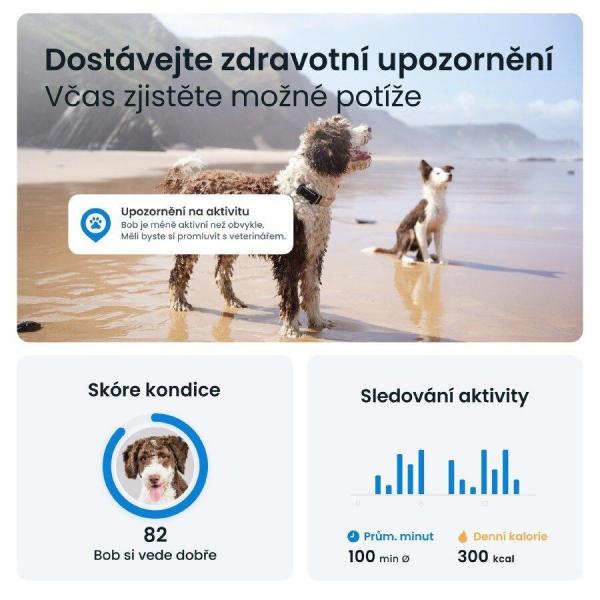 Tractive DOG 6 – GPS lokátor pro psy a monitor zdraví,  černý2