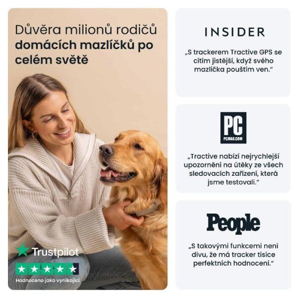 Tractive DOG 6 – GPS lokátor pro psy a monitor zdraví,  hnědý9