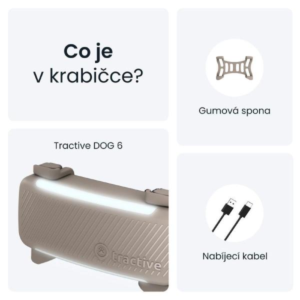 Tractive DOG 6 – GPS lokátor pro psy a monitor zdraví,  hnědý7