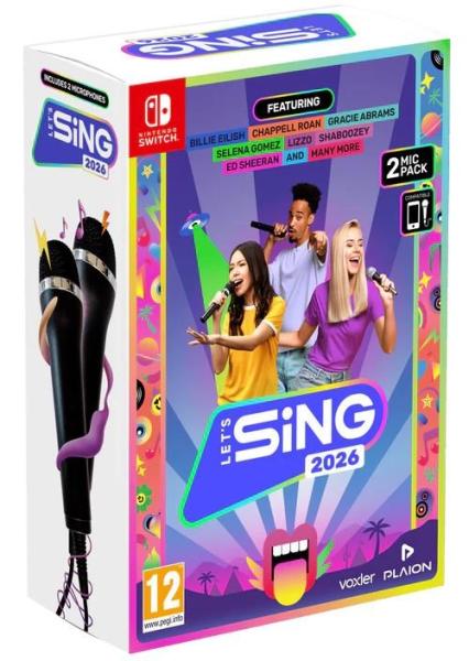 Switch hra Let’s Sing 2026 + 2 mikrofony