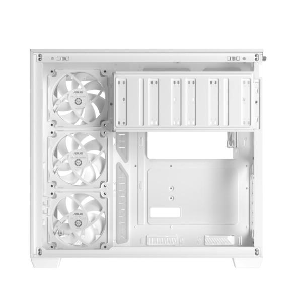 ASUS Case A32 PLUS TG ARGB,  ATX,  Průhledná bočnice,  4x 120mm ARGB Fan,  Bílá10