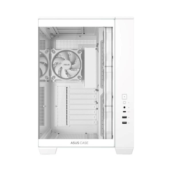 ASUS Case A32 PLUS TG ARGB,  ATX,  Průhledná bočnice,  4x 120mm ARGB Fan,  Bílá3