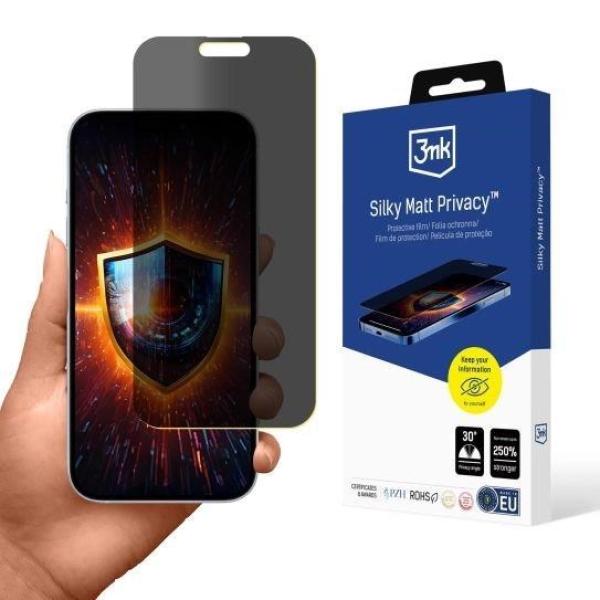 3mk ochranná folie Silky Matt Privacy pro Apple iPhone 17