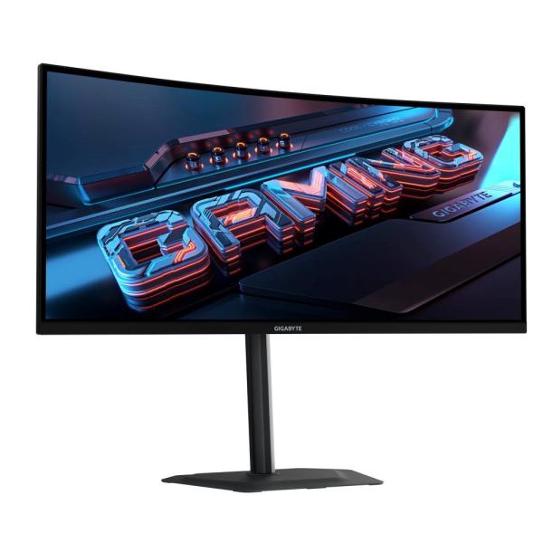 GIGABYTE LCD - 34" Gaming monitor G34WQC2,  VA,  21:9,  3440x1440 QHD,  200Hz,  450 cd/ m2,  1ms,  2xHDMI,  2xDP2