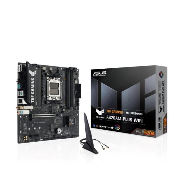 ASUS MB Sc AM5 TUF GAMING A620AM-PLUS WIFI,  4xDDR5,  2xDP,  1xHDMI,  mATX