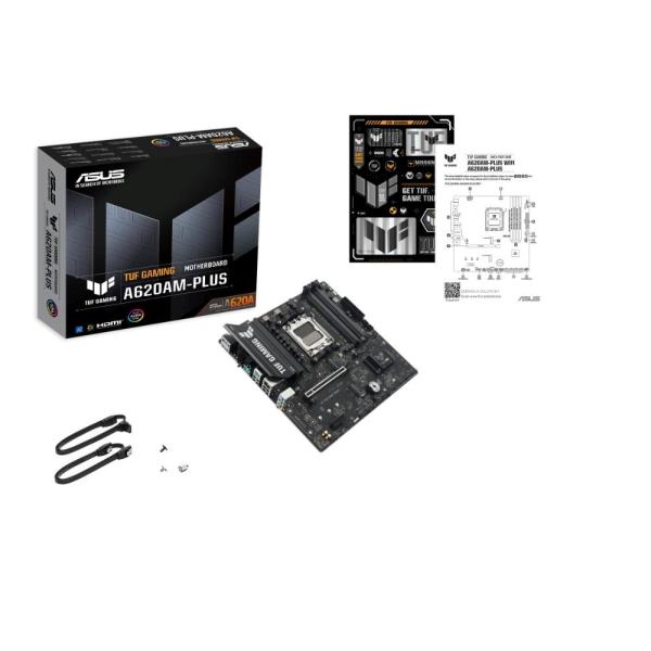 ASUS MB Sc AM5 TUF GAMING A620AM-PLUS,  4xDDR5,  2xDP,  1xHDMI,  mATX3