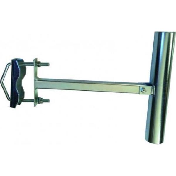 Držák antény na stožár nebo zeď,  polohovatelný,  galvanický zinek,  délka 25cm