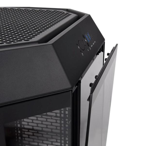 THERMALTAKE Case The Tower 300,  mATX,  Průhledná bočnice,  2x 140mm Fan,  černá5