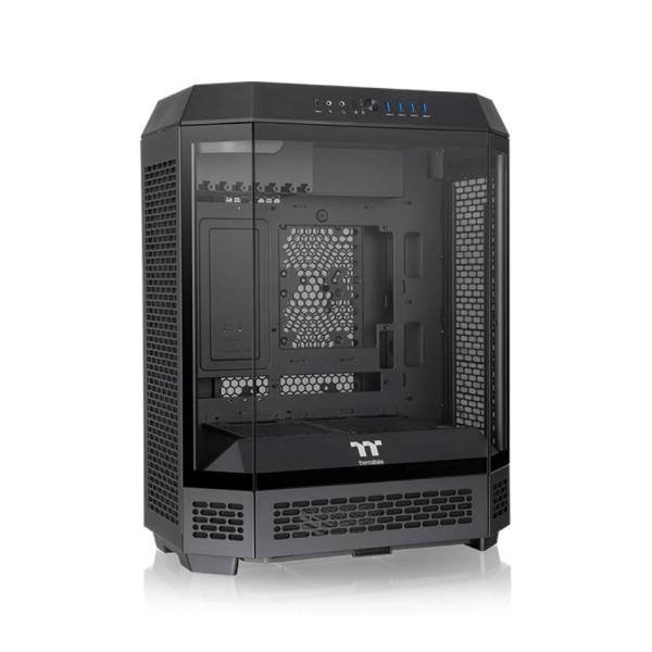THERMALTAKE Case The Tower 600,  ATX,  Průhledná bočnice,  2x 140mm Fan,  černá2