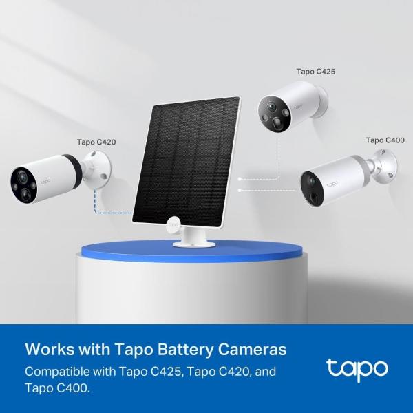 BAZAR - TP-Link Tapo A200 solární panel k Tapo C425,  Tapo C420,  Tapo DS205 - Rozbaleno (Komplet)3