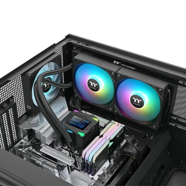 THERMALTAKE Vodní chladič LA240-S ARGB,  2x120mm ARGB,  LGA1851,  AM5,  černá4