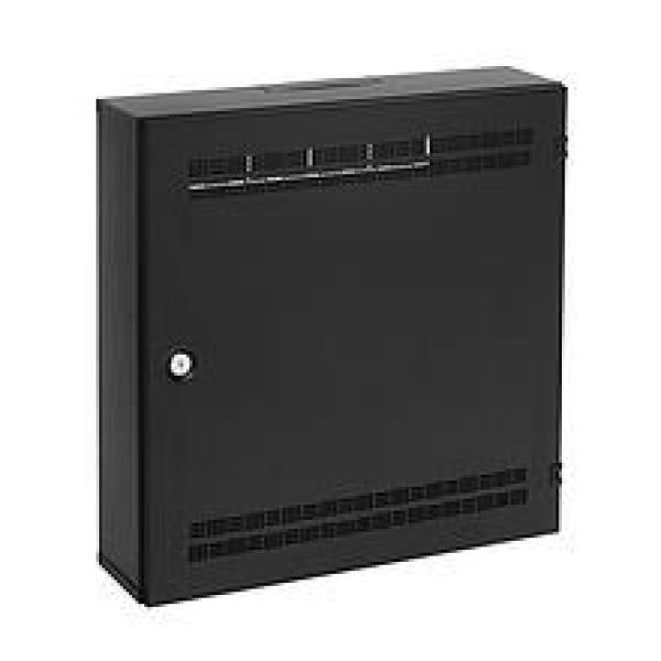 Solarix rozvaděč SOHO LC-18 s lištami 2U,  4U a 11U,  550x550x150mm černá RAL9005 LC-18-55-15-B
