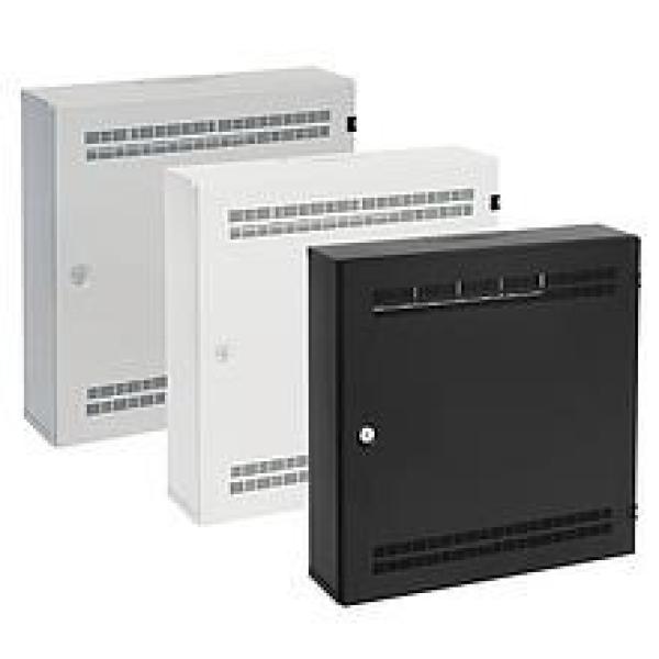 Solarix rozvaděč SOHO LC-18 s lištami 2U,  4U a 11U,  550x550x150mm černá RAL9005 LC-18-55-15-B1