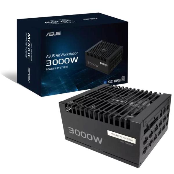 ASUS zdroj Pro WS 3000W Platinum,  140mm,  Plně modulární,  80 Plus Platinum,  ATX 3.1
