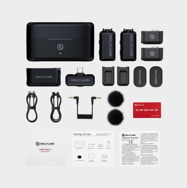 Hollyland LARK MAX 2 Combo with Camera RX + USB-C RX3