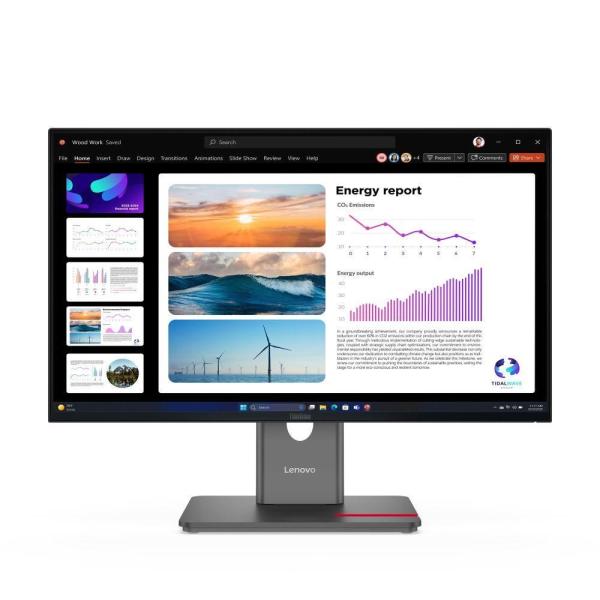 LENOVO LCD P24Q-40 - 23.8", IPS, 16:9, 2560x1440, 120Hz, 300cd/ m2, 1500:1, 4ms(GtG), HDMI, DP, DPout, DC, USB Hub, Pivot