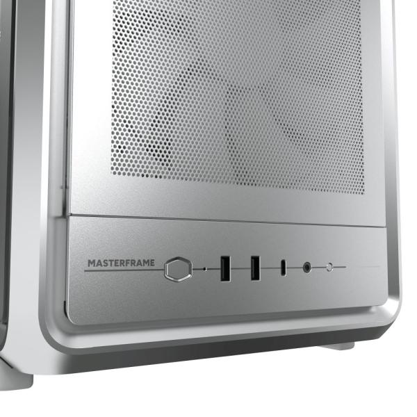 Cooler Master case MasterFrame 500 Mesh Silver,  Průhledná bočnice,  ATX,  2x 200mm Fan,  1x 120mm Fan,  Šedá8