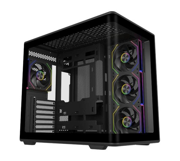 Cooler Master case Elite 600,  ATX,  Průhledná bočnice,  4x 120mm Fan,  Černá