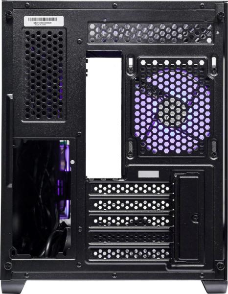 Cooler Master case Elite 481 Wood,  mATX,  Průhledná bočnice,  3x 120mm ARGB Fan,  Černá3