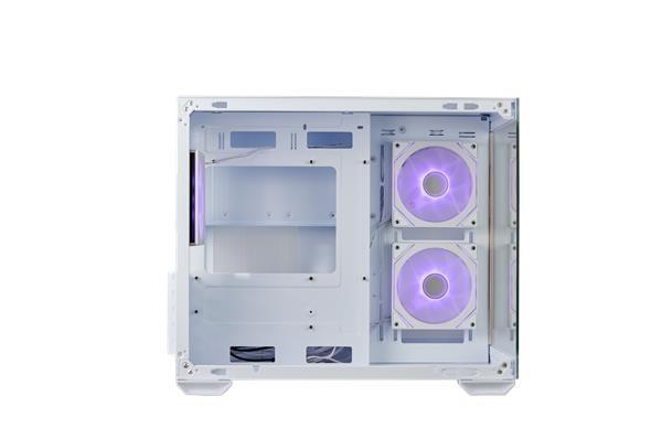 Cooler Master case Elite 481 Wood,  ATX,  Průhledná bočnice,  3x 120mm ARGB Fan,  Bílá3