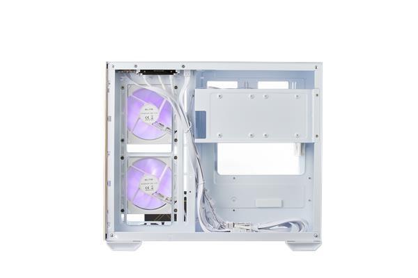 Cooler Master case Elite 481 Wood,  ATX,  Průhledná bočnice,  3x 120mm ARGB Fan,  Bílá4