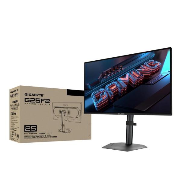 GIGABYTE LCD - 24, 5" Gaming monitor G25F2,  SS IPS,  1920x1080 FHD,  200Hz,  1000:1,  300cd/ m2,  1ms,  2xHDMI,  1xDP8