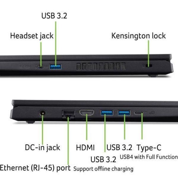 ACER NTB Nitro V 15 AI (ANV15-42-R5SB), R7-7445HS, 15.6"FHD, 16GB, 1TB SSD, RTX 4050, W11H, Black8