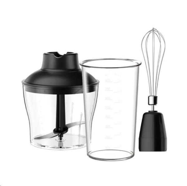 Orava multifunkční ruční mixér 3 v 1,  1200 W,  0.6 l nádoba,  75 dB,  2 rychlosti,  černá1