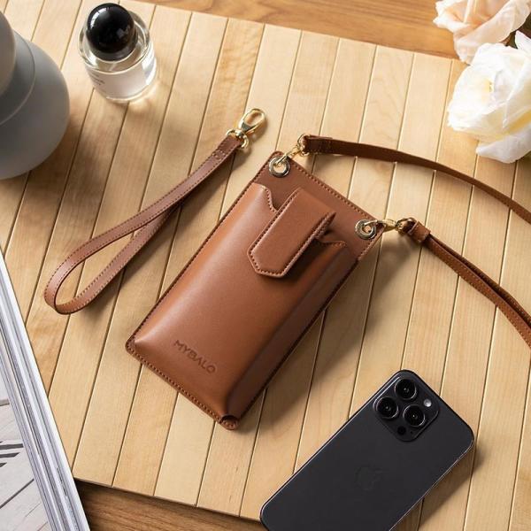 MYBALO Melissa minimalistická crossbody taška na telefon a peněženka v jednom5
