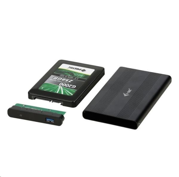 iTec USB 3.0 Externý pevný disk MySafe AluBasic Advance 6.4 cm / 2.5" pre pevné disky SSD SATA I/II/III, hliníkové puzd2