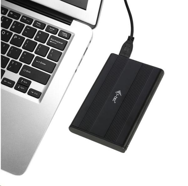 iTec USB 3.0 Externý pevný disk MySafe AluBasic Advance 6.4 cm / 2.5" pre pevné disky SSD SATA I/II/III, hliníkové puzd3