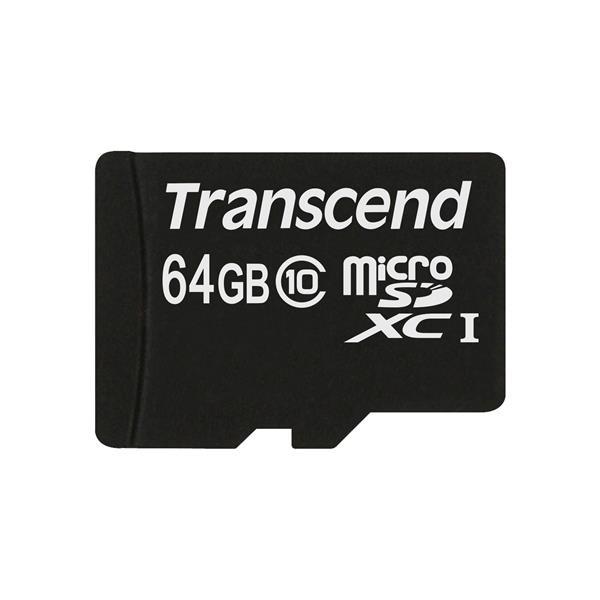 Karta TRANSCEND MicroSDXC 64 GB Class 10,  UHS-I (45 MB/ s)