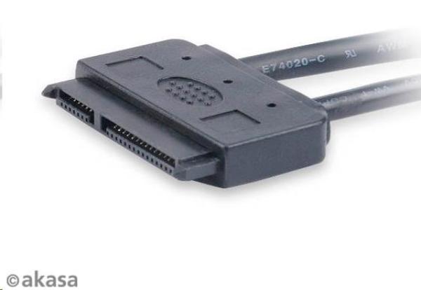 Adaptér AKASA HDD Flexstor ESATA,  2, 5" SATA HDD/ SSD na E-SATA,  40 cm0