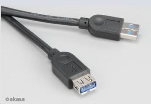 Predlžovací kábel USB AKASA 3.0,  A-muž do A-žena,  150cm