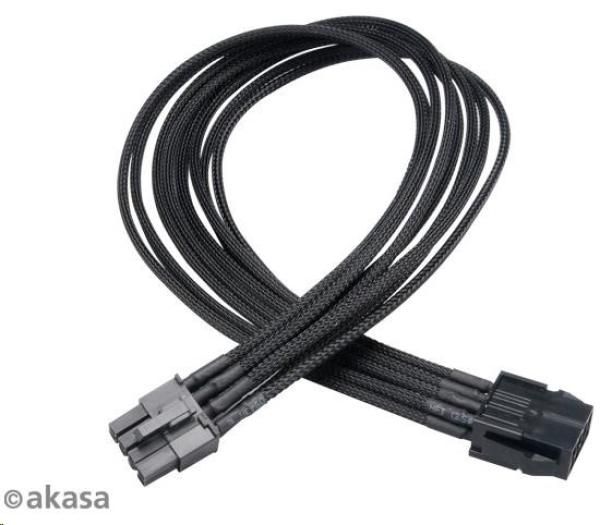 Predlžovací kábel AKASA FLEXA V8 k 8pin VGA PSU,  40cm